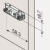 BLUM Podložka Expando s hmoždinou "00" (přímá) - Image 3