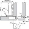 BLUM závěs 155° s tlumením, nulovým přesahem, naložený, - Image 2