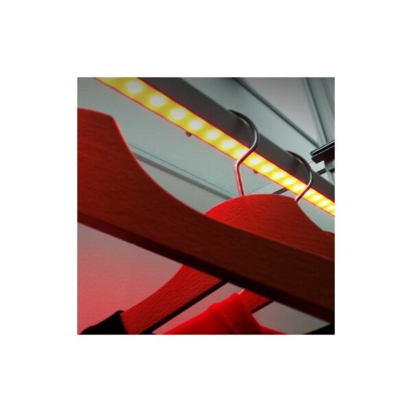 AMS šatní tyč ovál pro LED osvětlení 3m, natur - Image 2