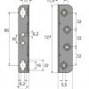 HETTICH Postelové kování-úhelník 127mm - Image 2