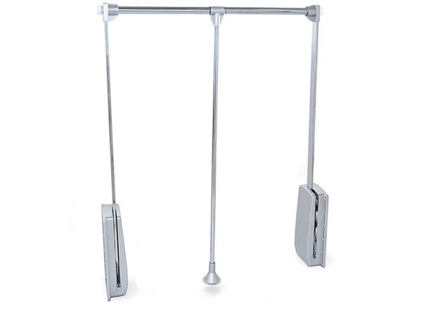 Šatní tyč sklopná 45-60cm stříbrná