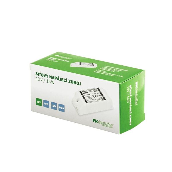 Trafo LED 12V/ 15 W, 1,25A, IP20 se svorkovnicí - Image 2